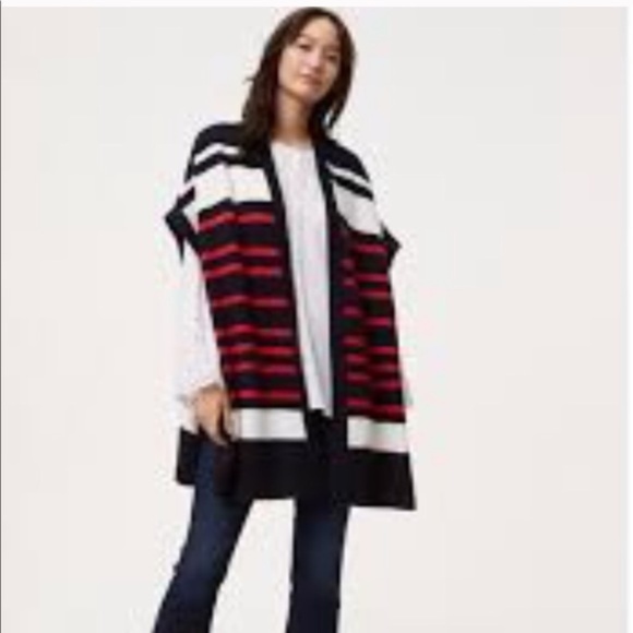 Pull Ann Taylor Loft Rayé Bleu - Taille XS - Neuf Avec étiquettes